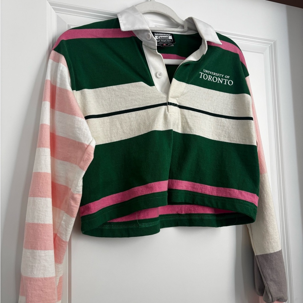 University Striped Rugby long sleeve